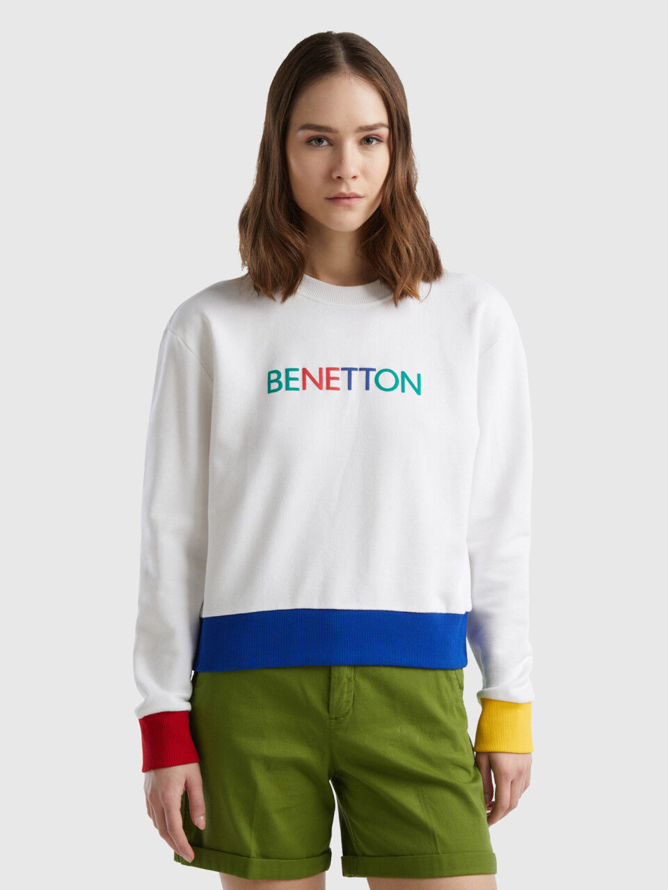 Benetton felpe donna on sale