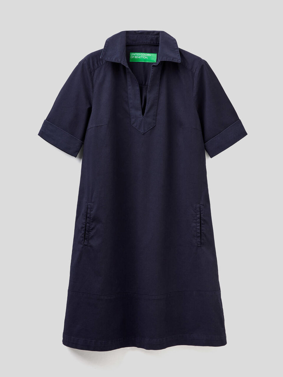 Abito svasato in cotone stretch image number null