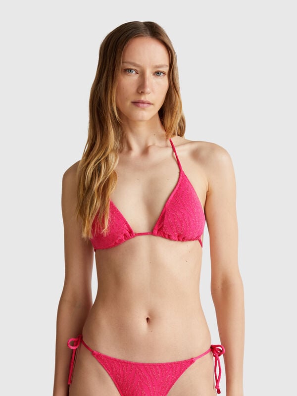 Triangolo mare imbottito animalier Donna