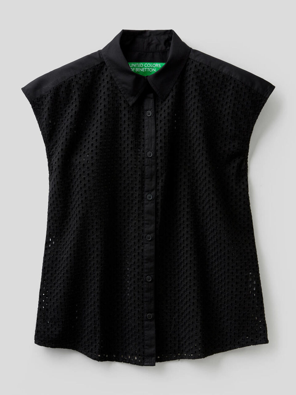 Camicia in sangallo di 100% cotone image number 1