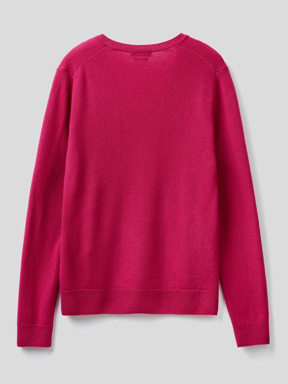 Maglia con scollo a V in pura lana vergine image number 2