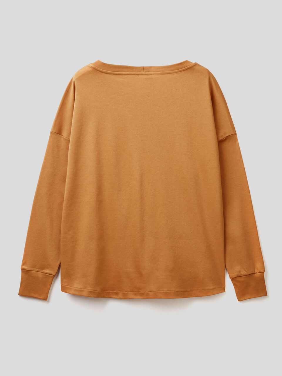 T-shirt manica lunga in 100% cotone image number 2