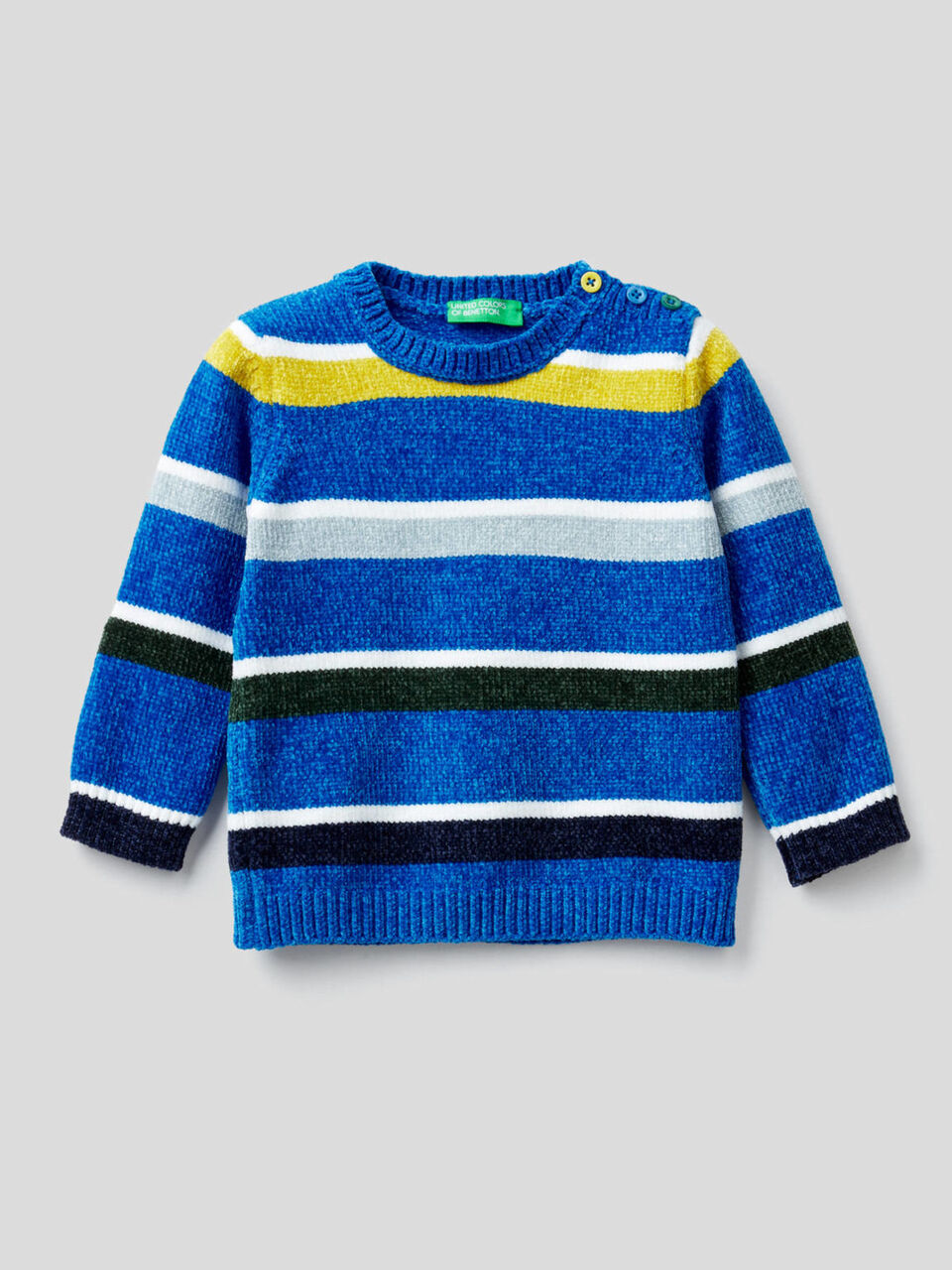 Maglia a righe in ciniglia image number 1