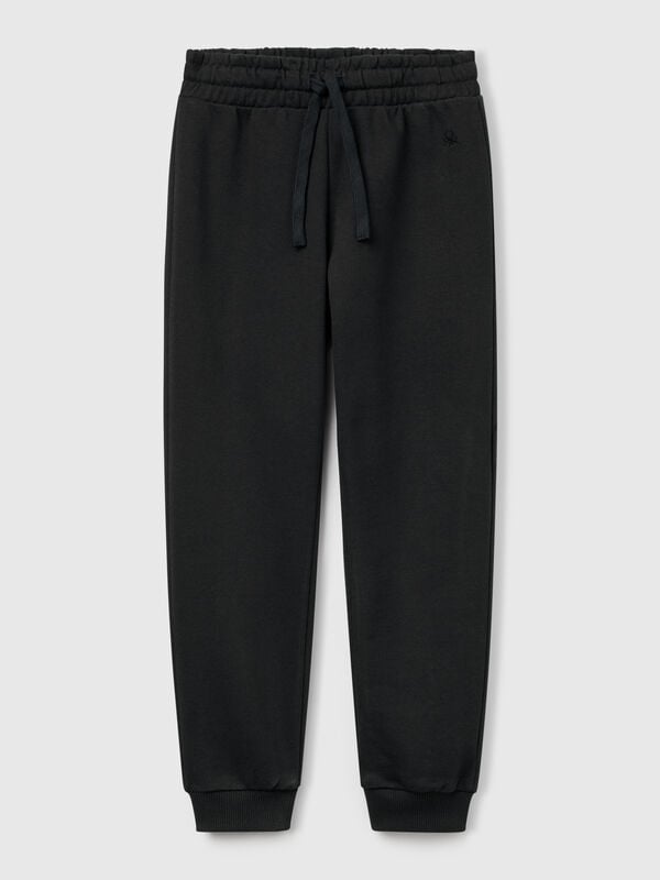 Pantaloni in felpa con logo Bambina