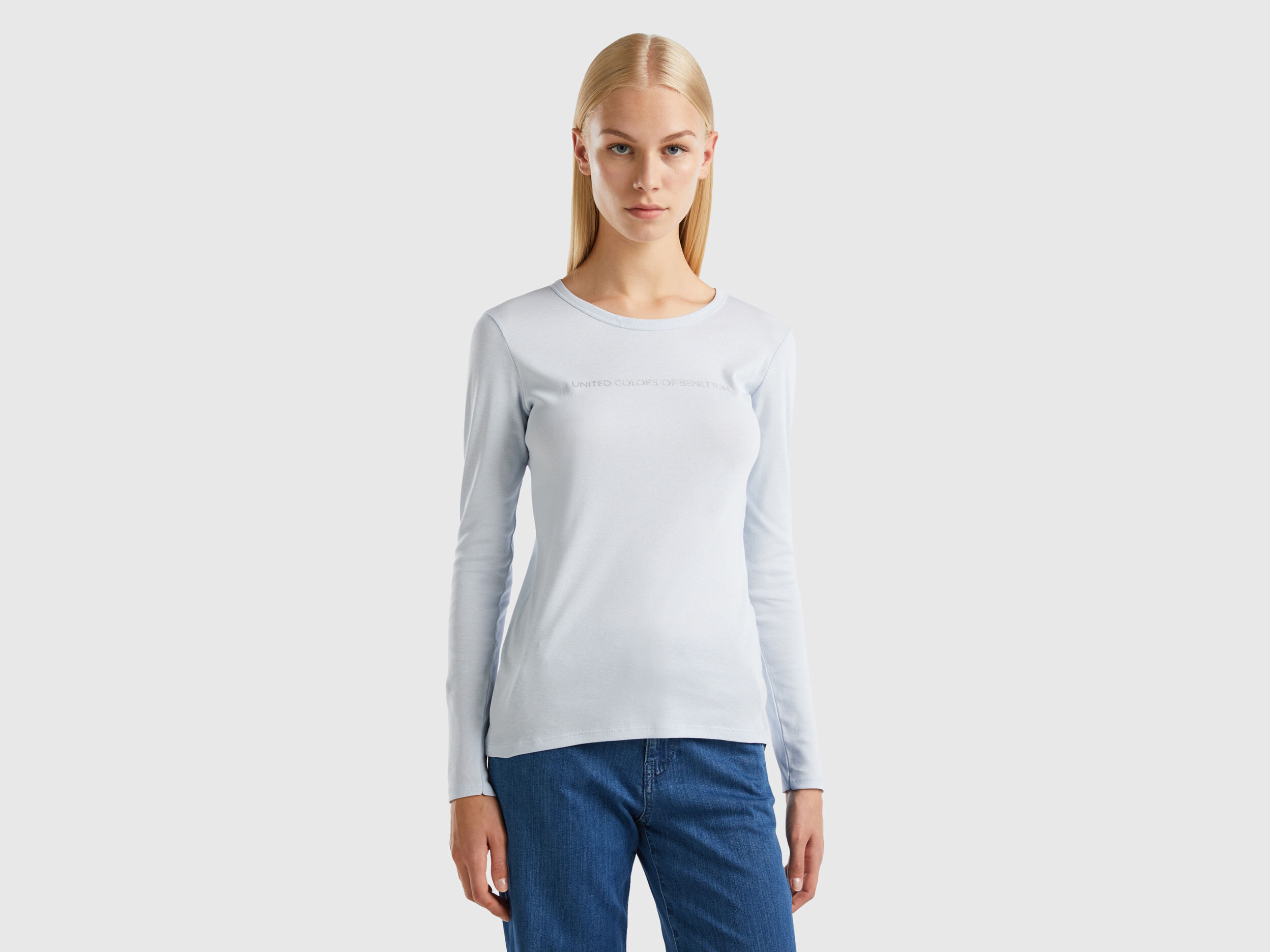 Benetton t hotsell shirt manica lunga