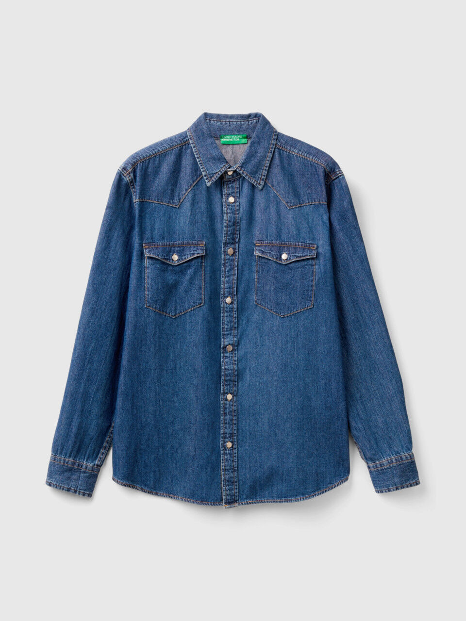 Camicia jeans hot sale benetton