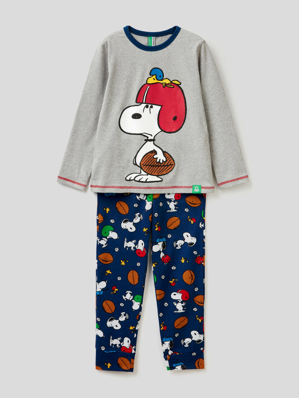Pigiama lungo con stampa Snoopy image number 1