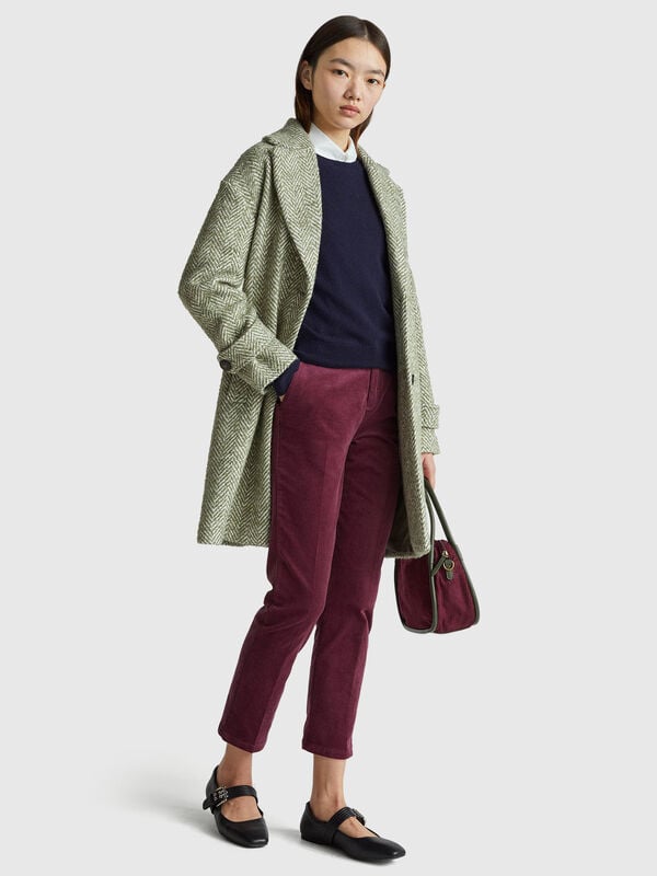 Chino in velluto elasticizzato Chino in velluto elasticizzato Donna