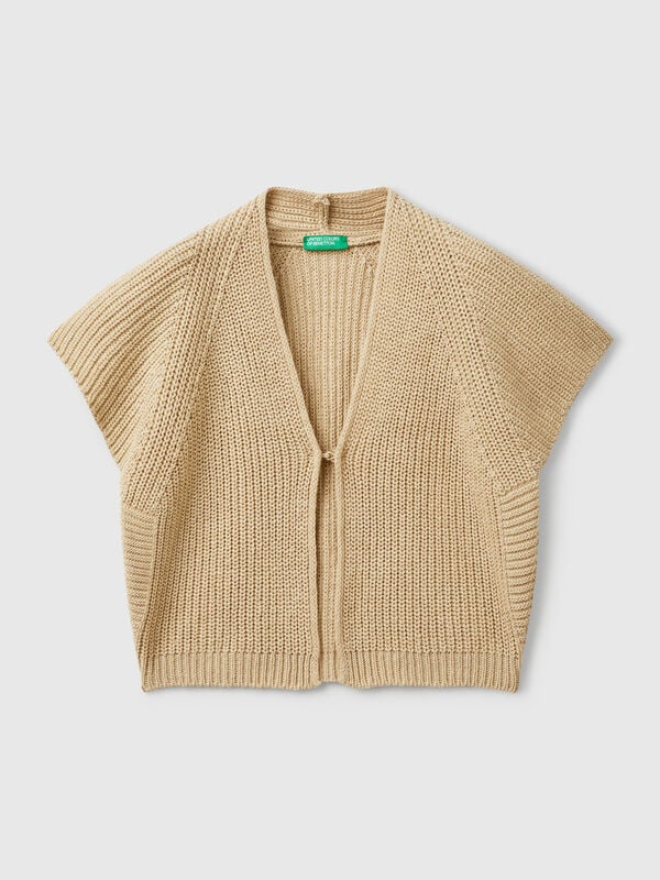 Cardigan a manica corta Bambina