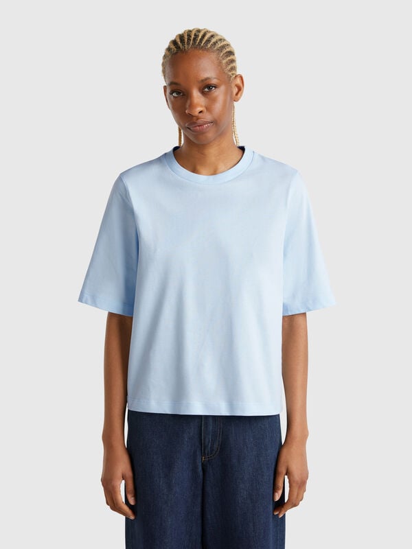 T-shirt boxy fit 100% cotone Donna