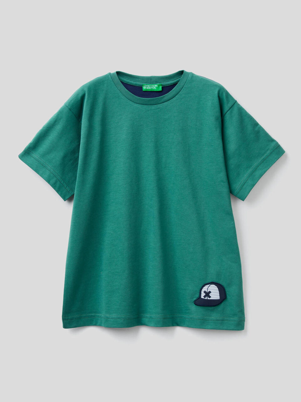 T-shirt in 100% cotone con slogan image number 1