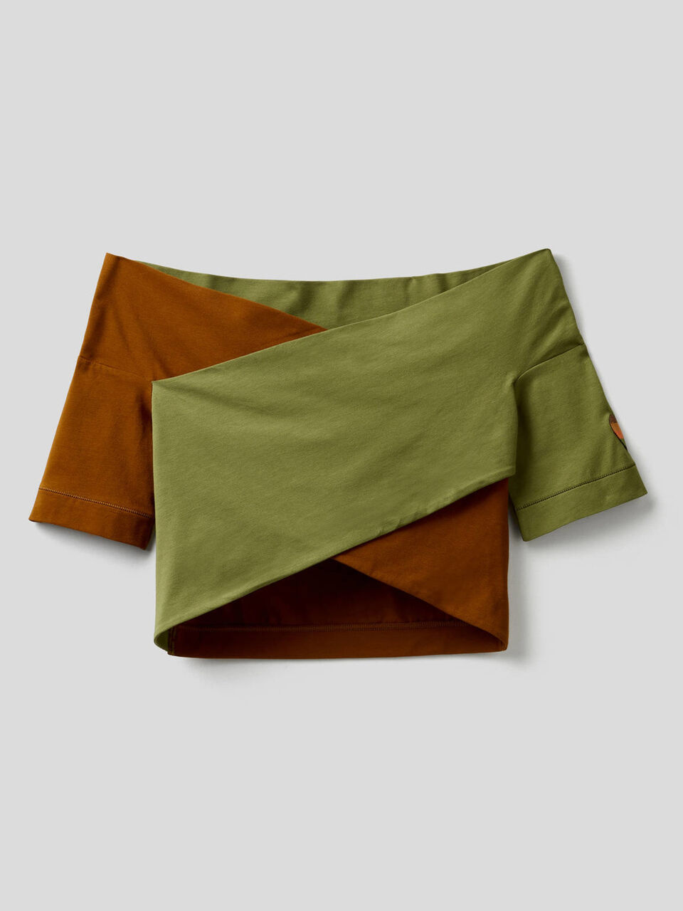 Top corto in cotone stretch image number 1