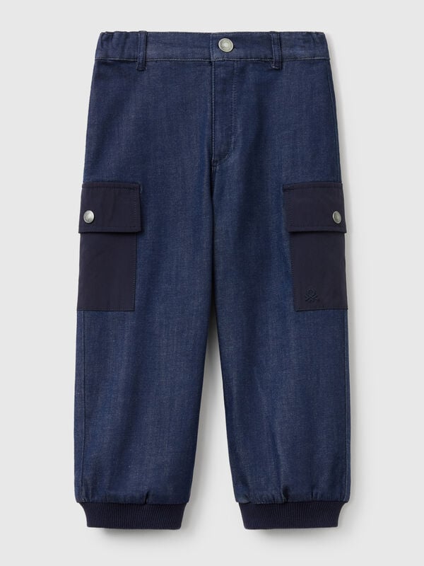 Joggers cargo di jeans Bambino