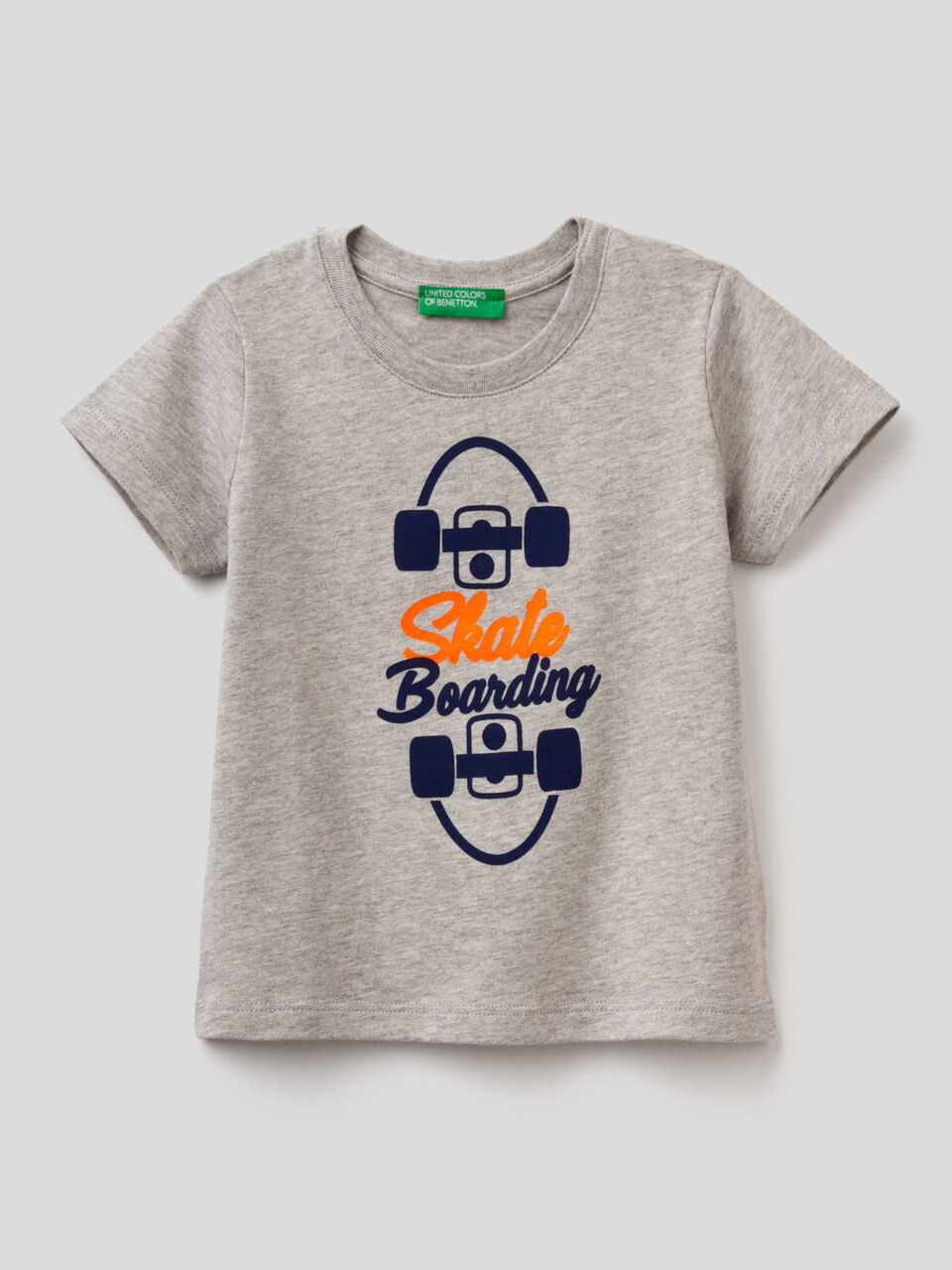 T-shirt stampata in cotone biologico image number 1