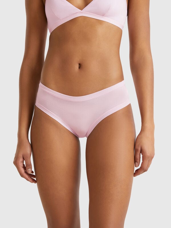 Slip fianco alto in cotone super stretch Donna
