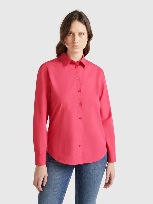 Camicia regular fit in cotone Donna