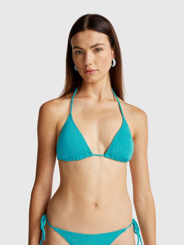 Triangolo mare imbottito animalier Donna