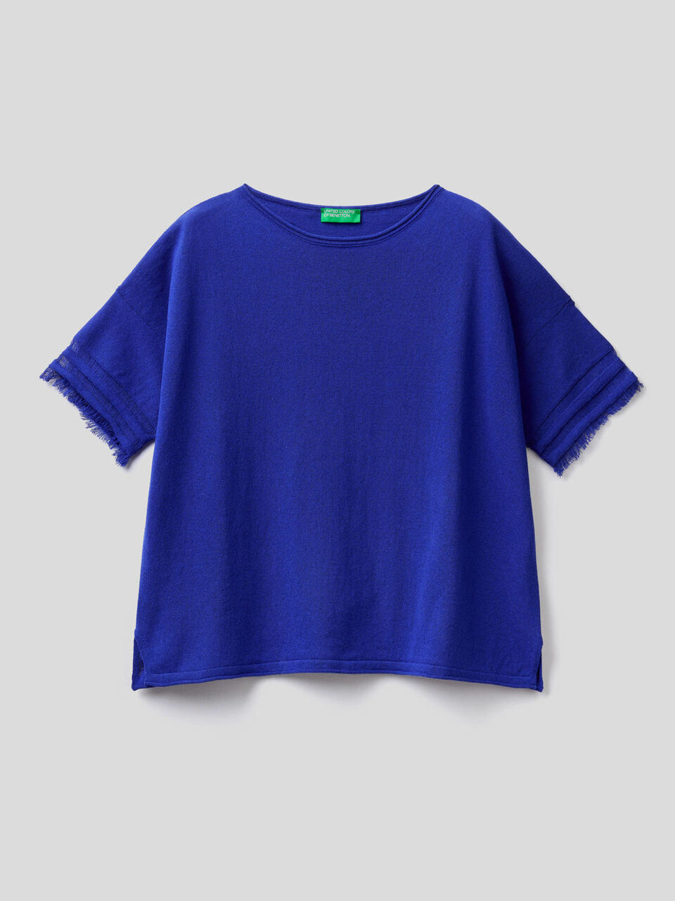 Maglia con manica sfrangiata image number 1