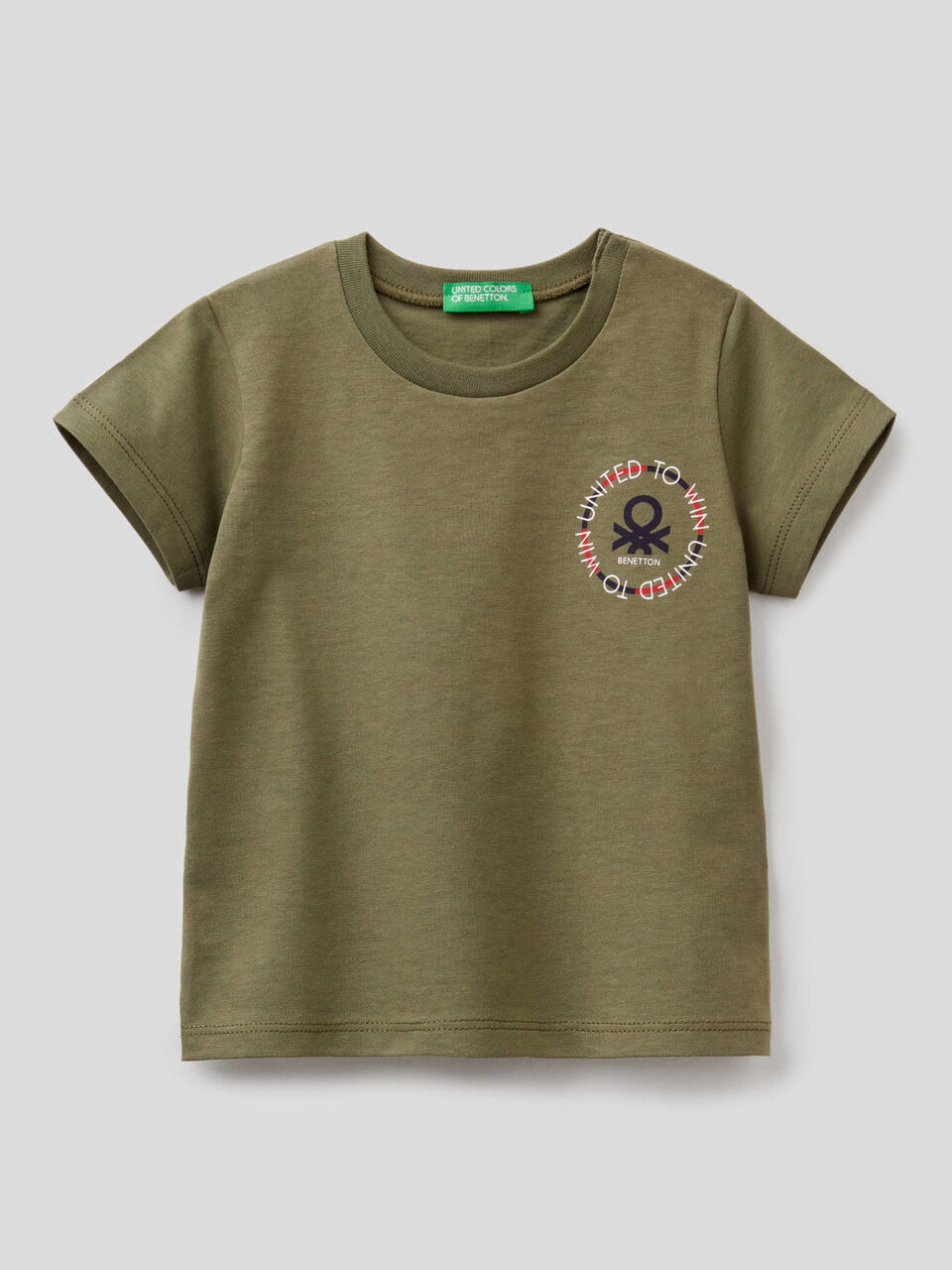 T-shirt stampa logo in cotone biologico image number 1