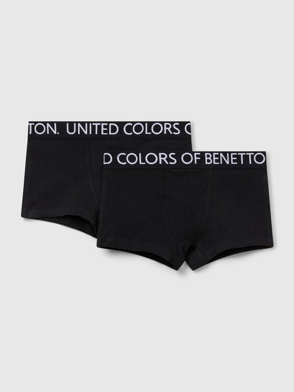 Due boxer con elastico logato Bambino