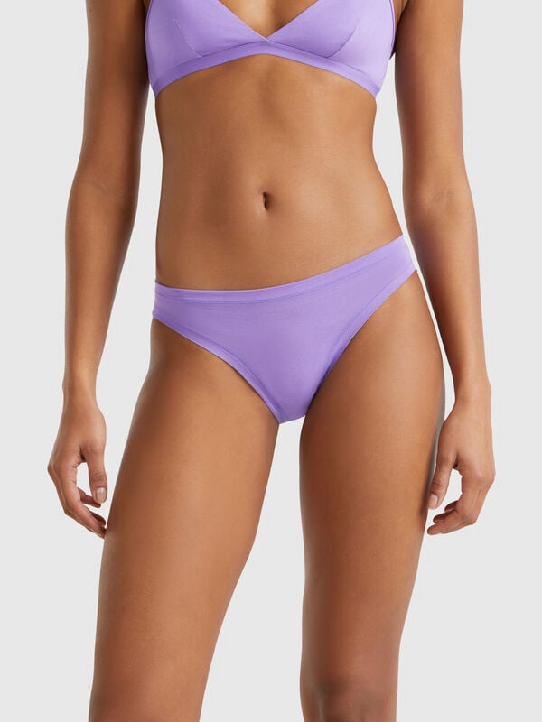 Slip a vita bassa in cotone super stretch Donna