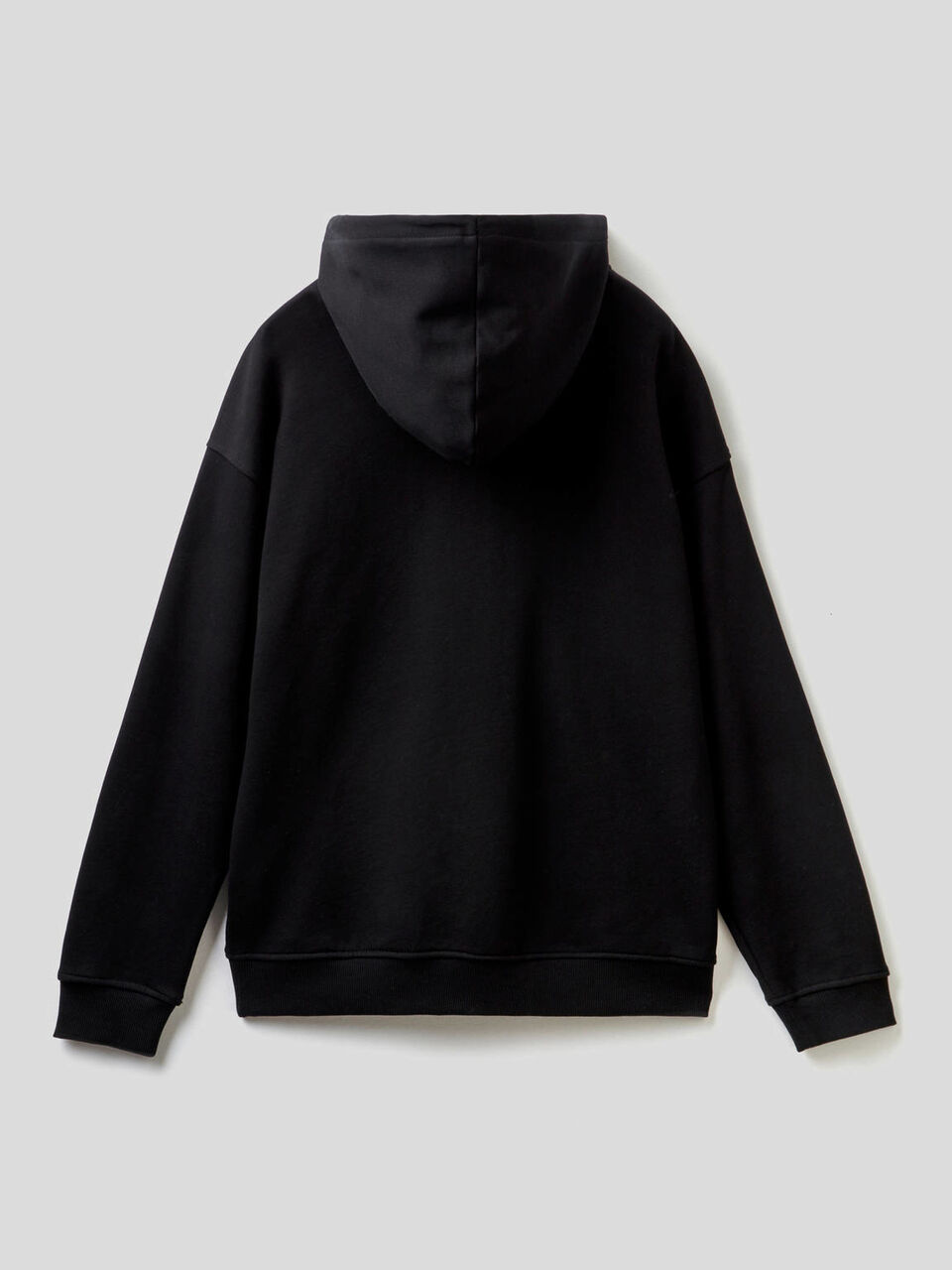 Felpa in cotone con zip e cappuccio image number 2