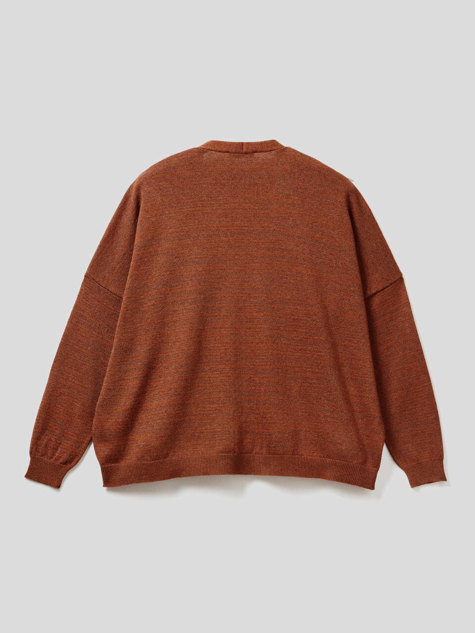 Cardigan scollo a V in misto lana image number 2