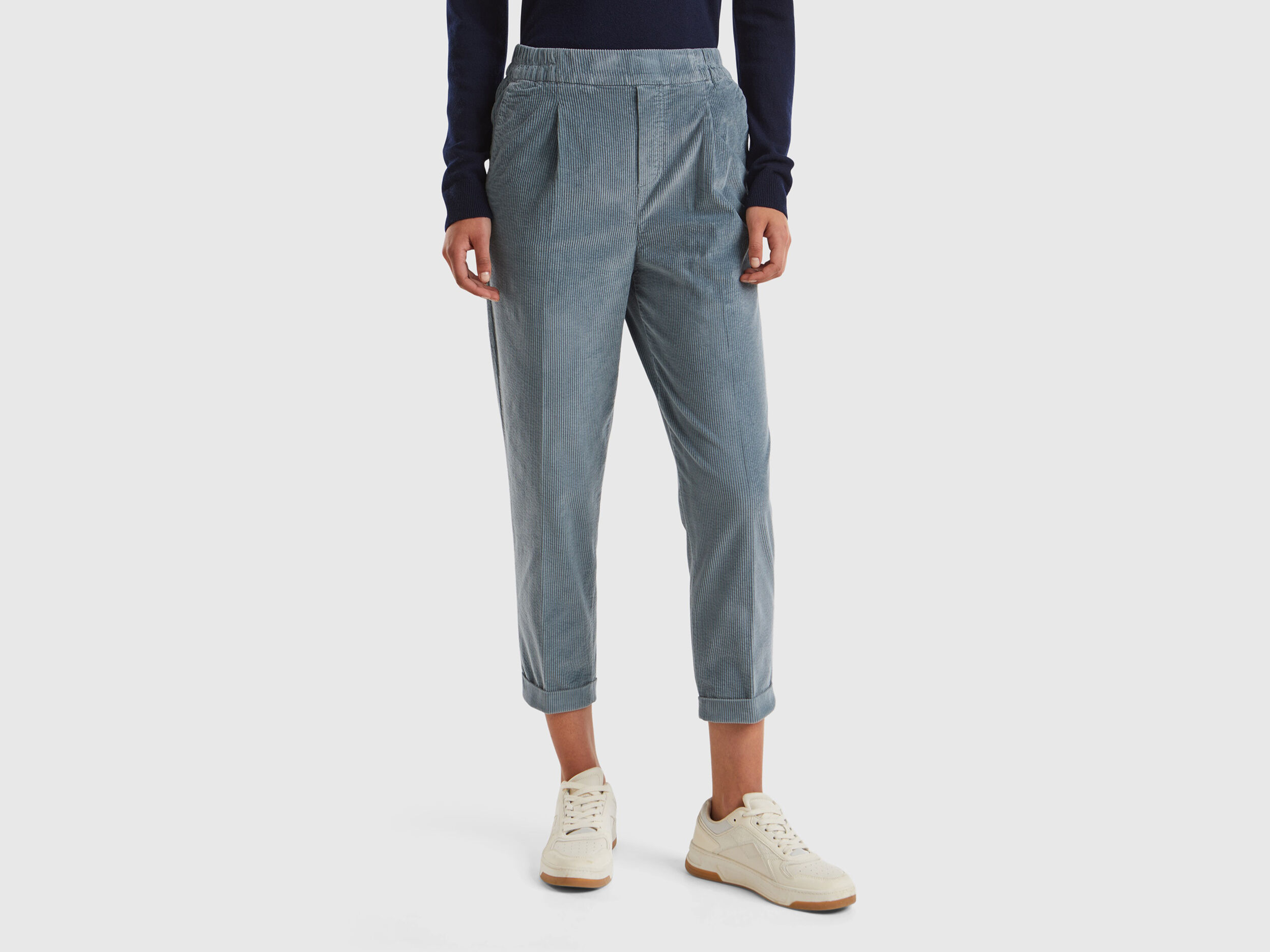 Pantaloni velluto benetton online