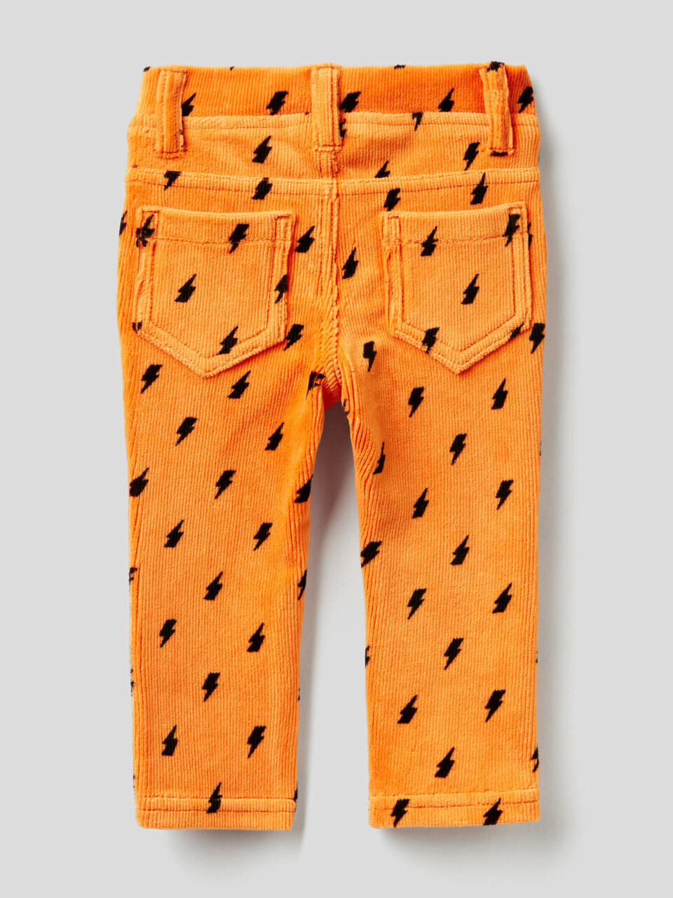 Jeggings stampati in ciniglia image number 2