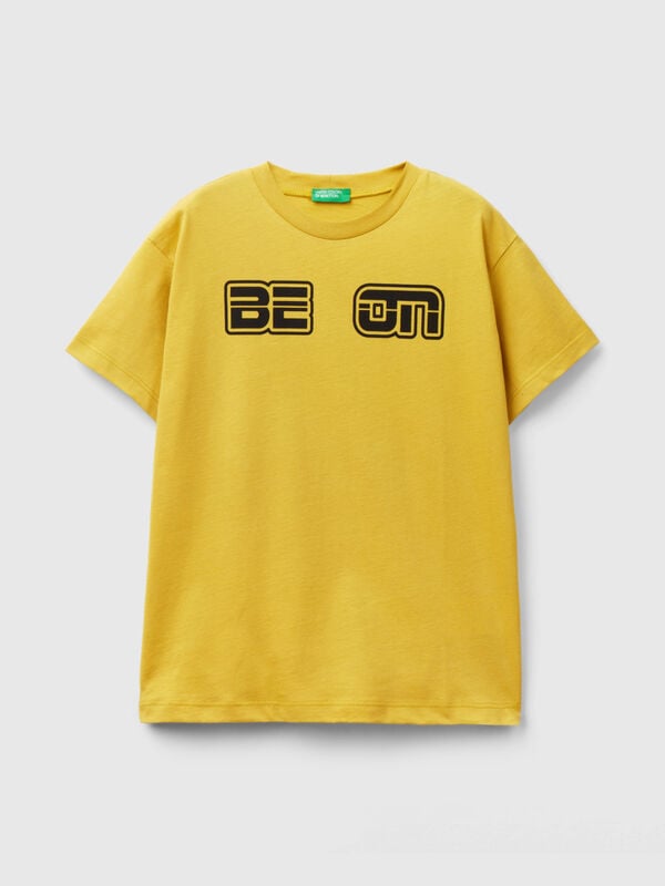 T-shirt 100% cotone bio con logo Bambino