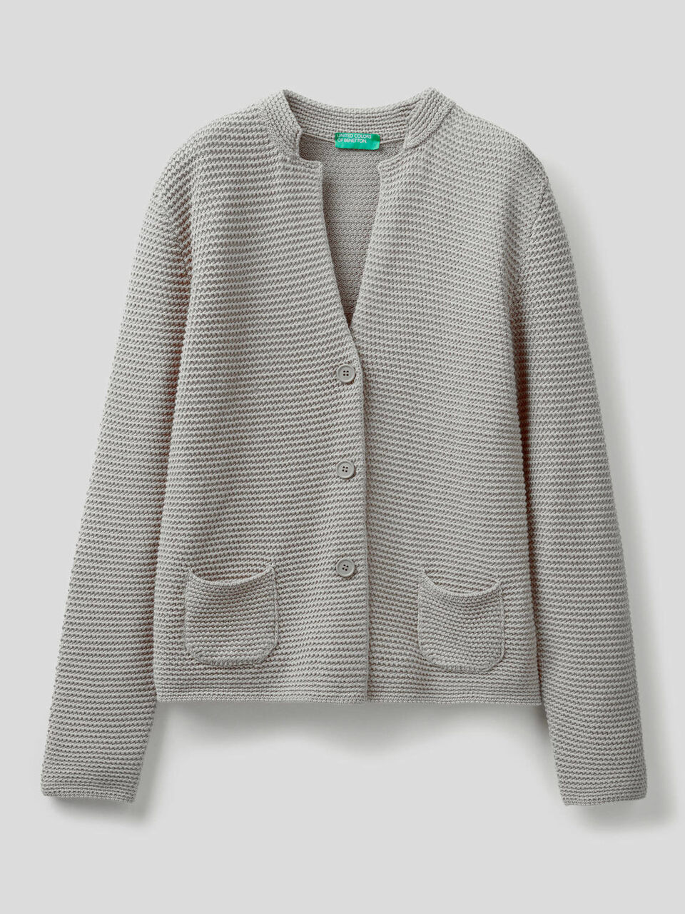 Giacca in maglia 100% cotone image number 1