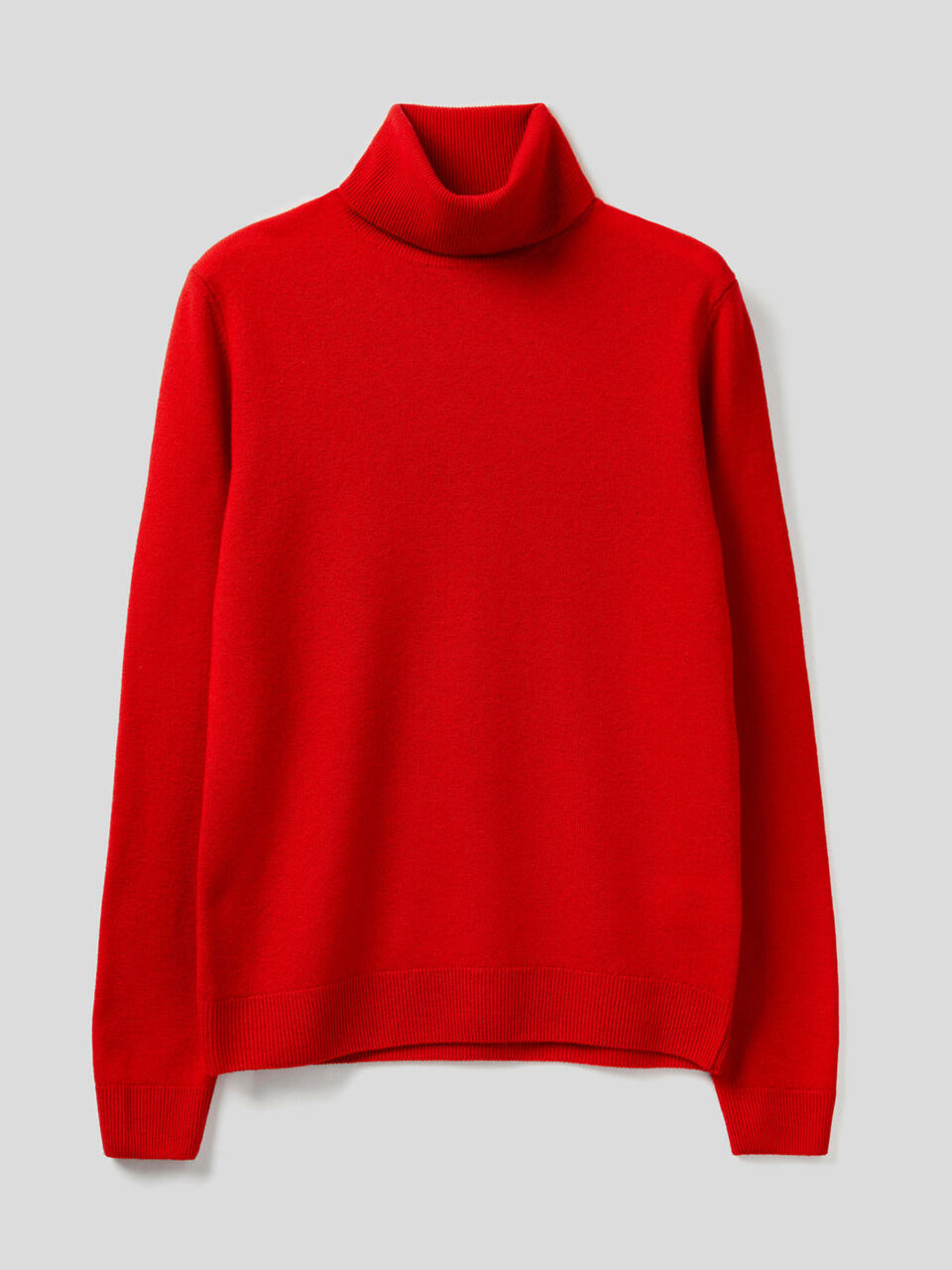 Maglione dolcevita in pura lana vergine image number 1