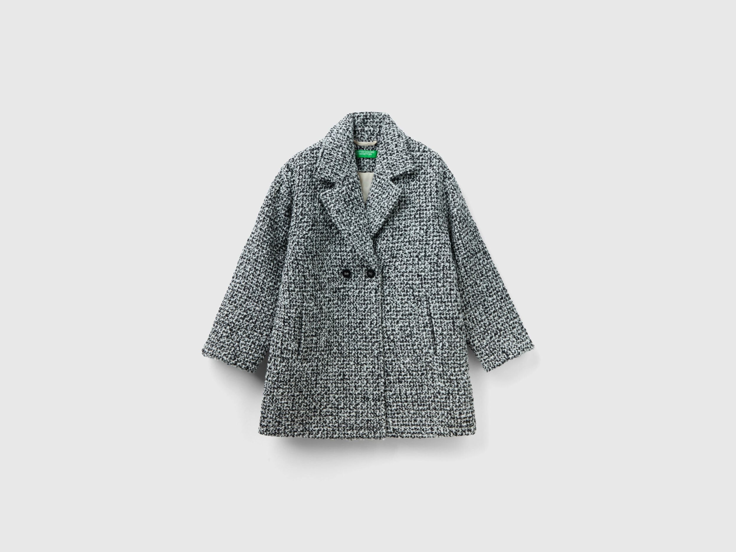 Cappotto doppiopetto in tweed