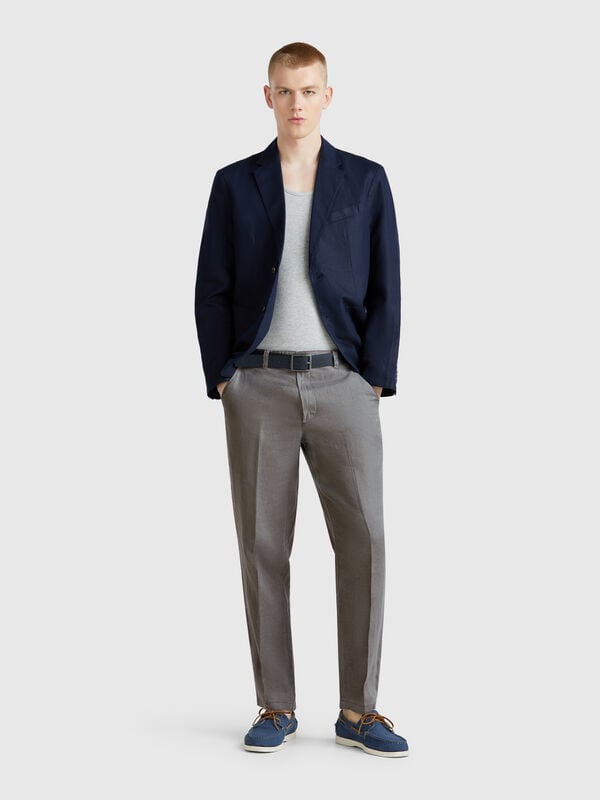 Chino in puro lino Uomo