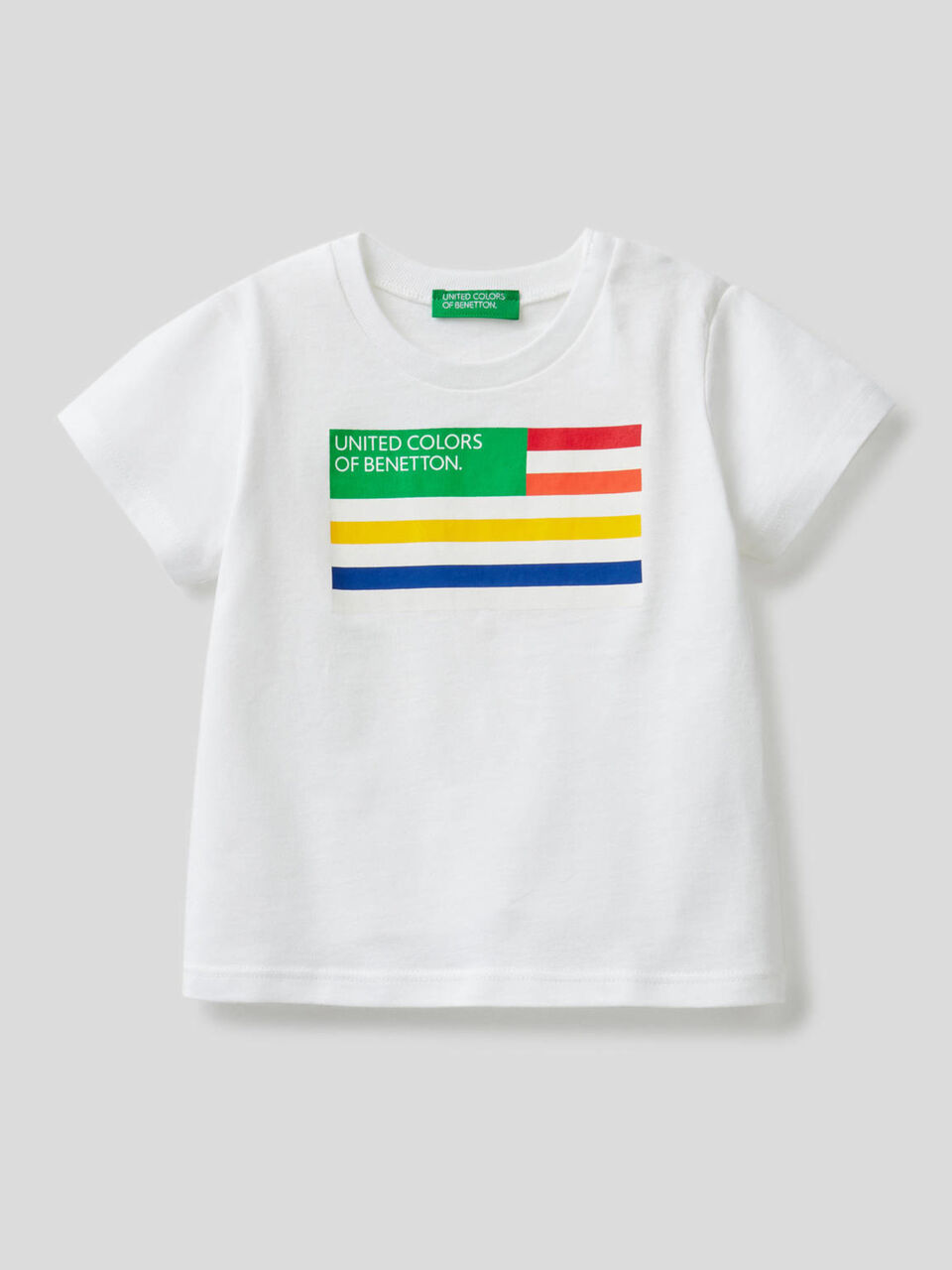 T-shirt stampa logo in cotone biologico image number 1