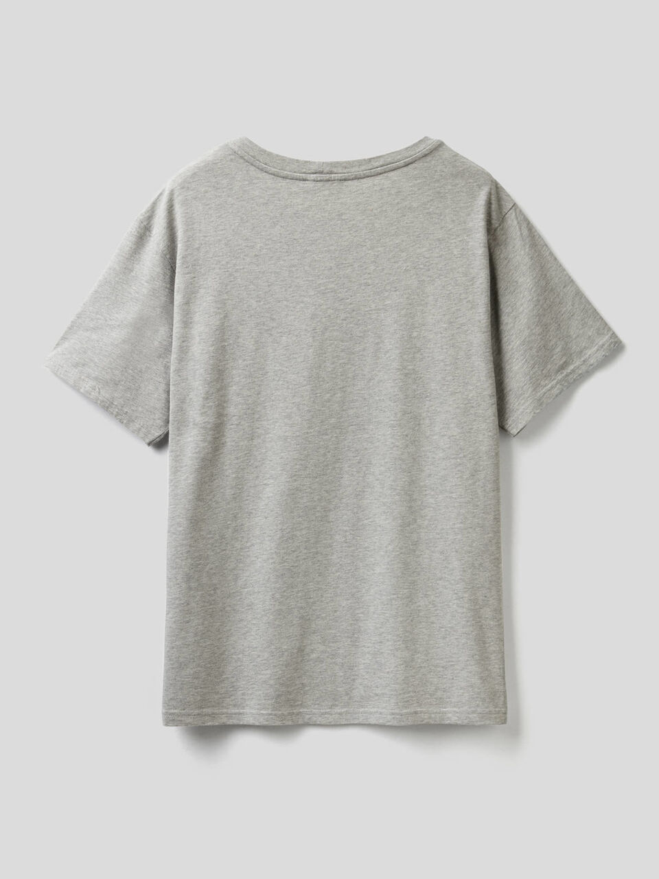 T-shirt grigia con stampa multicolor image number 2