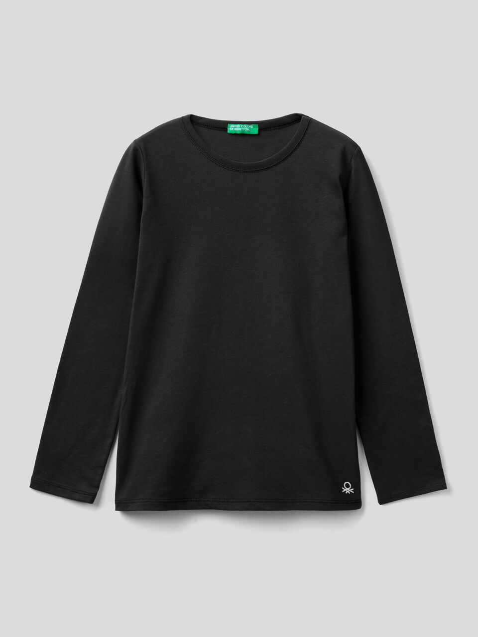 T-shirt a manica lunga in cotone bio image number 1