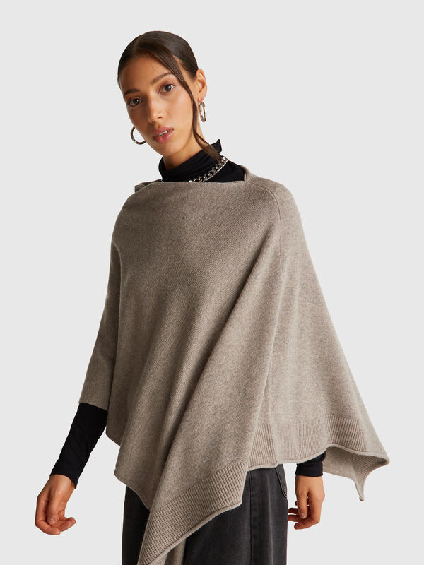 Mantella in misto cashmere Donna