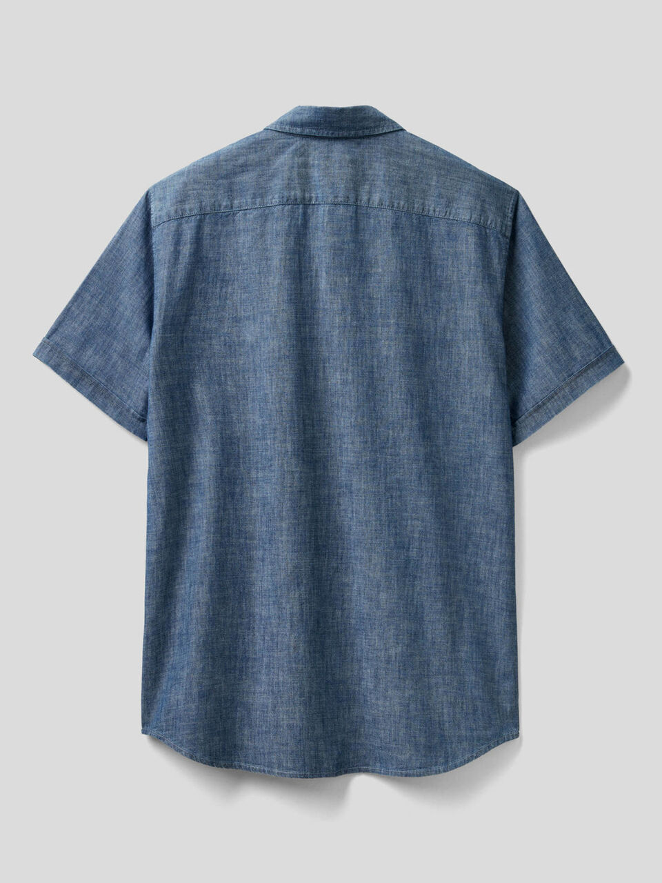 Camicia effetto jeans a manica corta image number 2