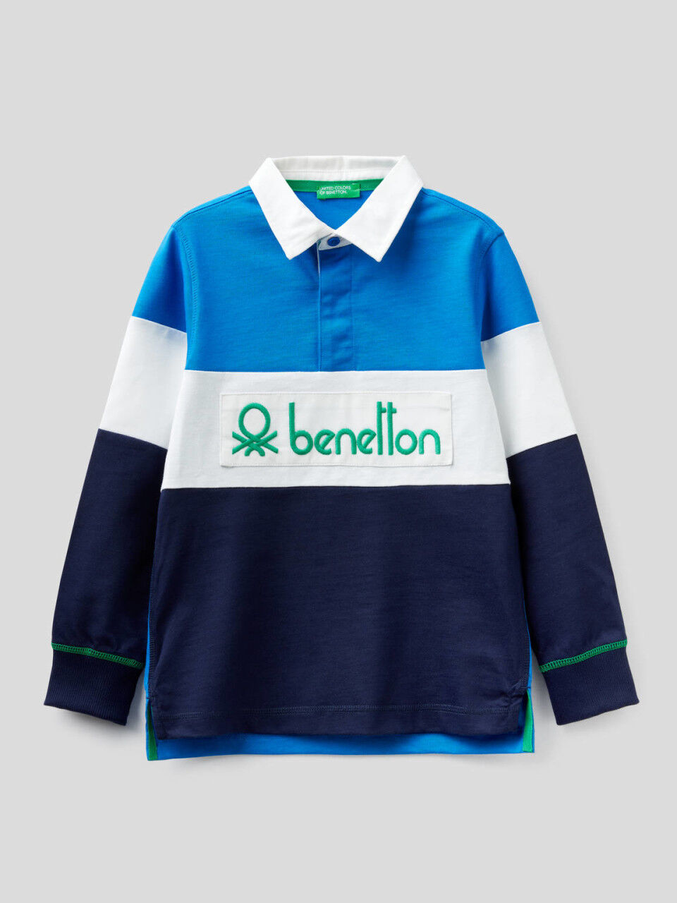 Polo manica lunga benetton top