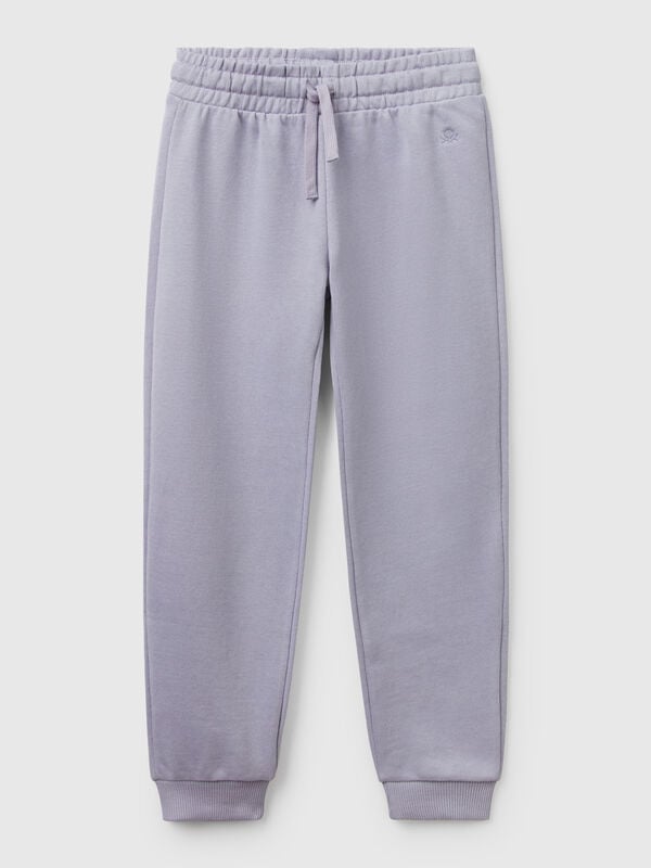 Pantaloni in felpa con logo Bambina