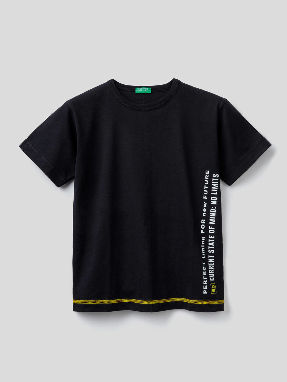 T-shirt in cotone biologico con slogan image number 1