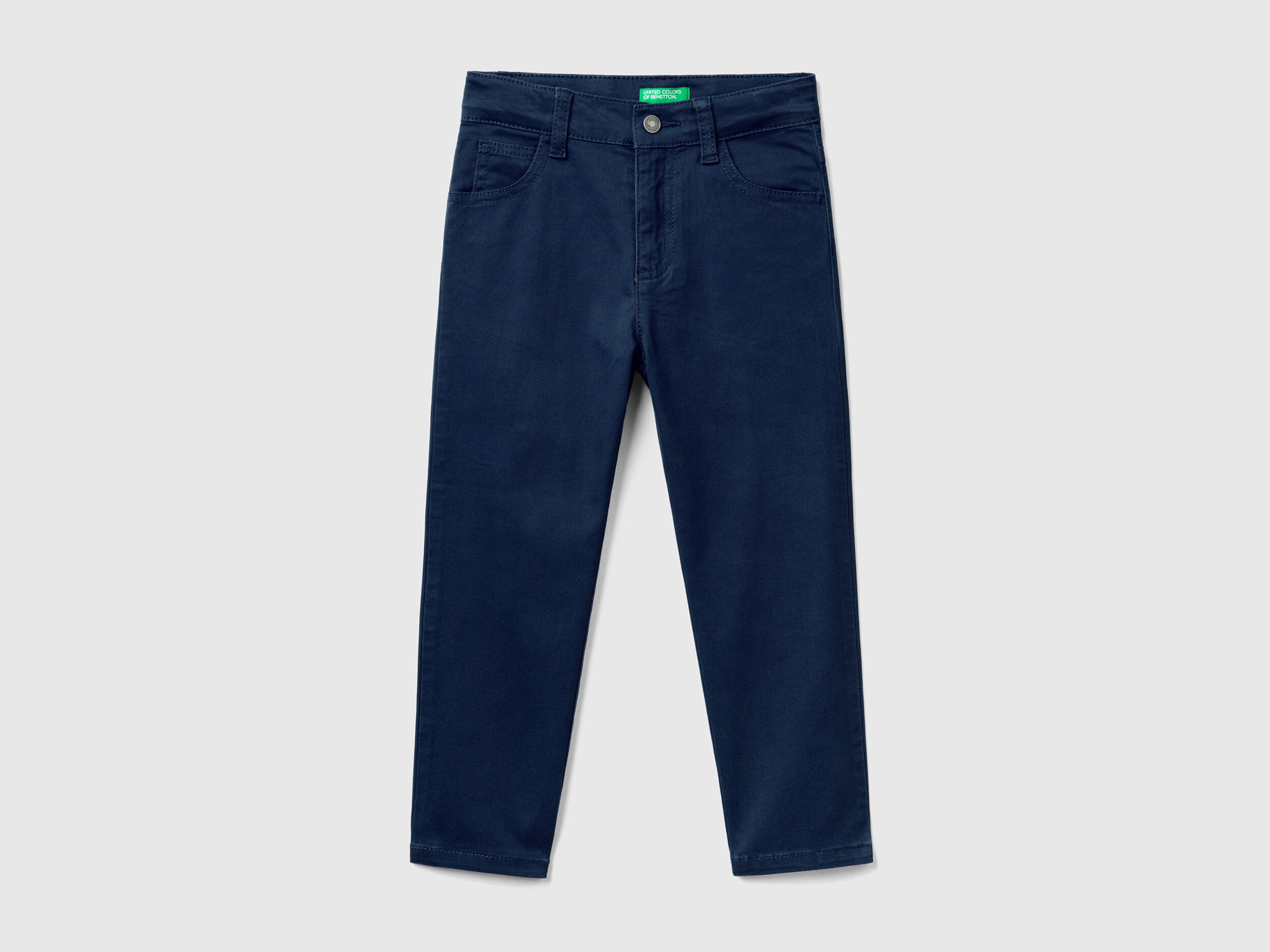 Pantaloni blu deals benetton