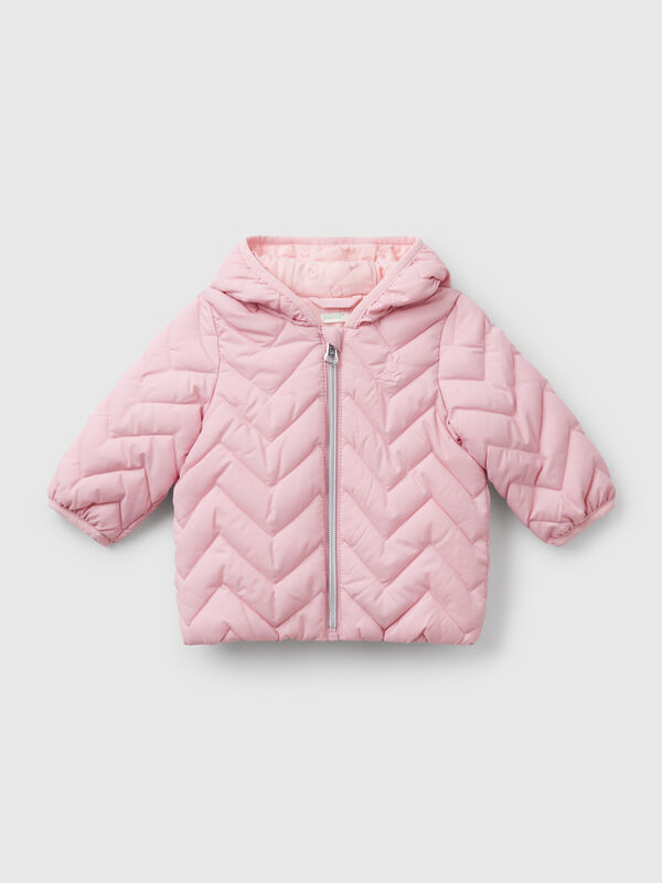 Piumino imbottito con orecchie Baby