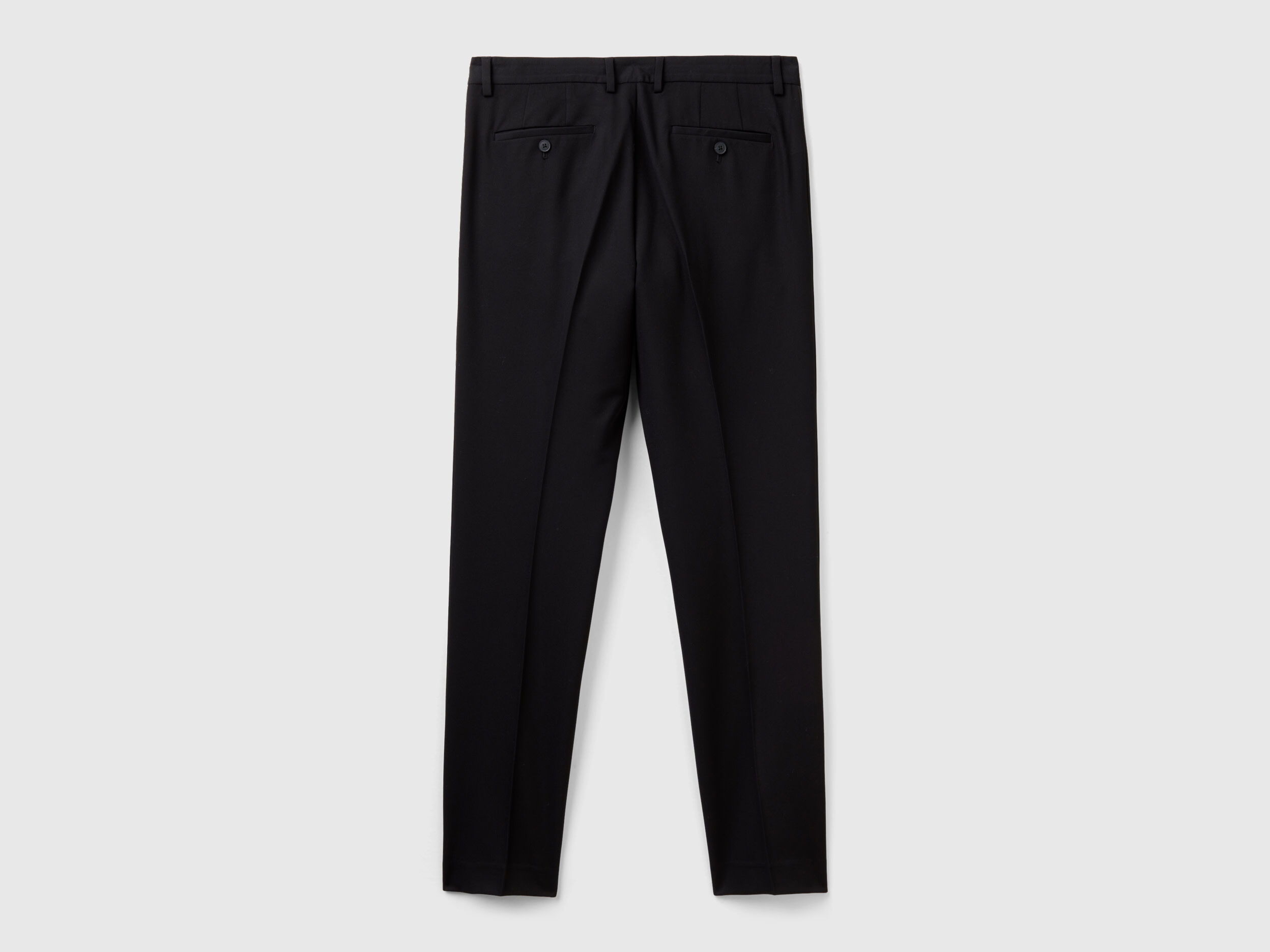 Pantaloni eleganti slim fit Nero Uomo Benetton