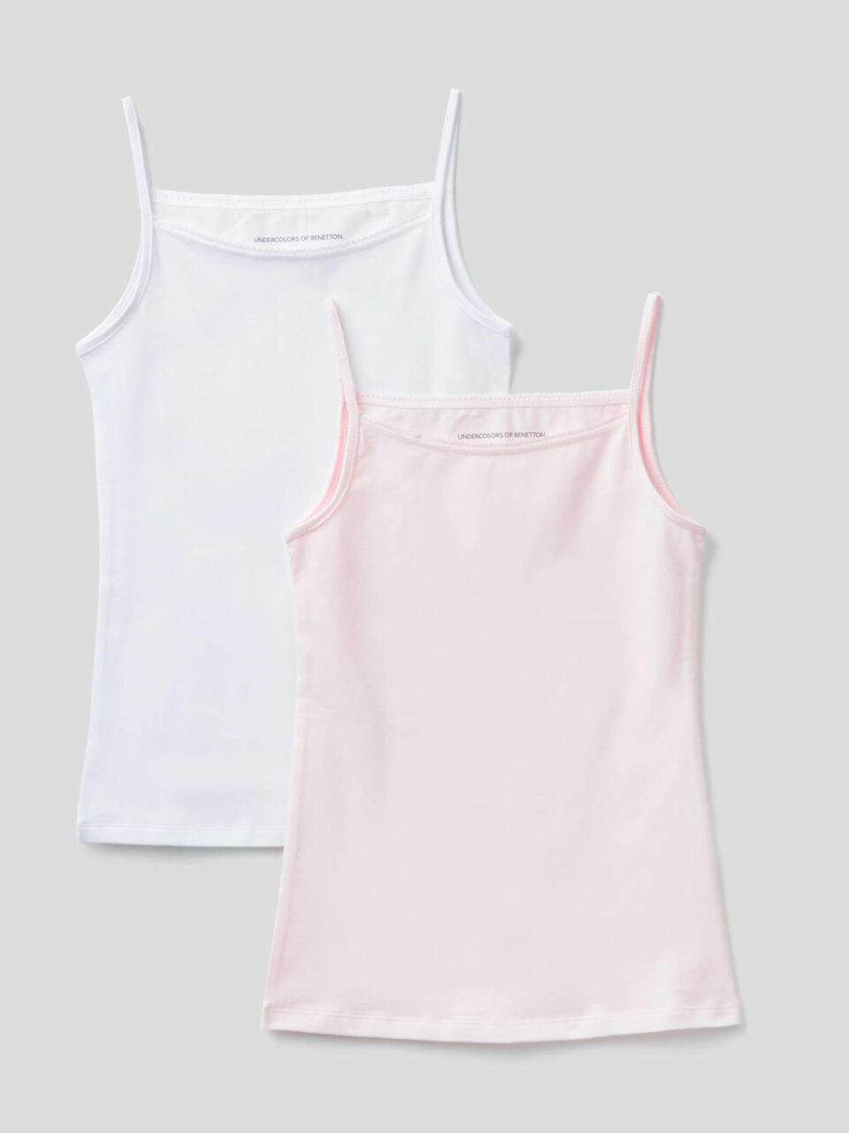 Due canotte intime in cotone stretch image number 1