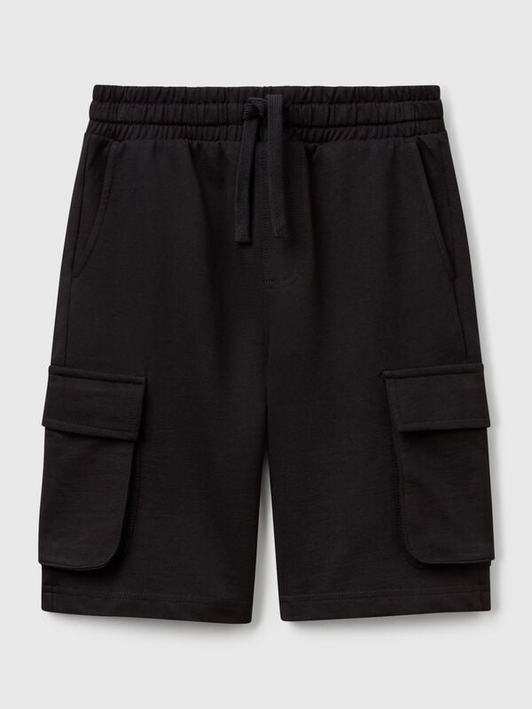 Shorts cargo in felpa leggera Bambino