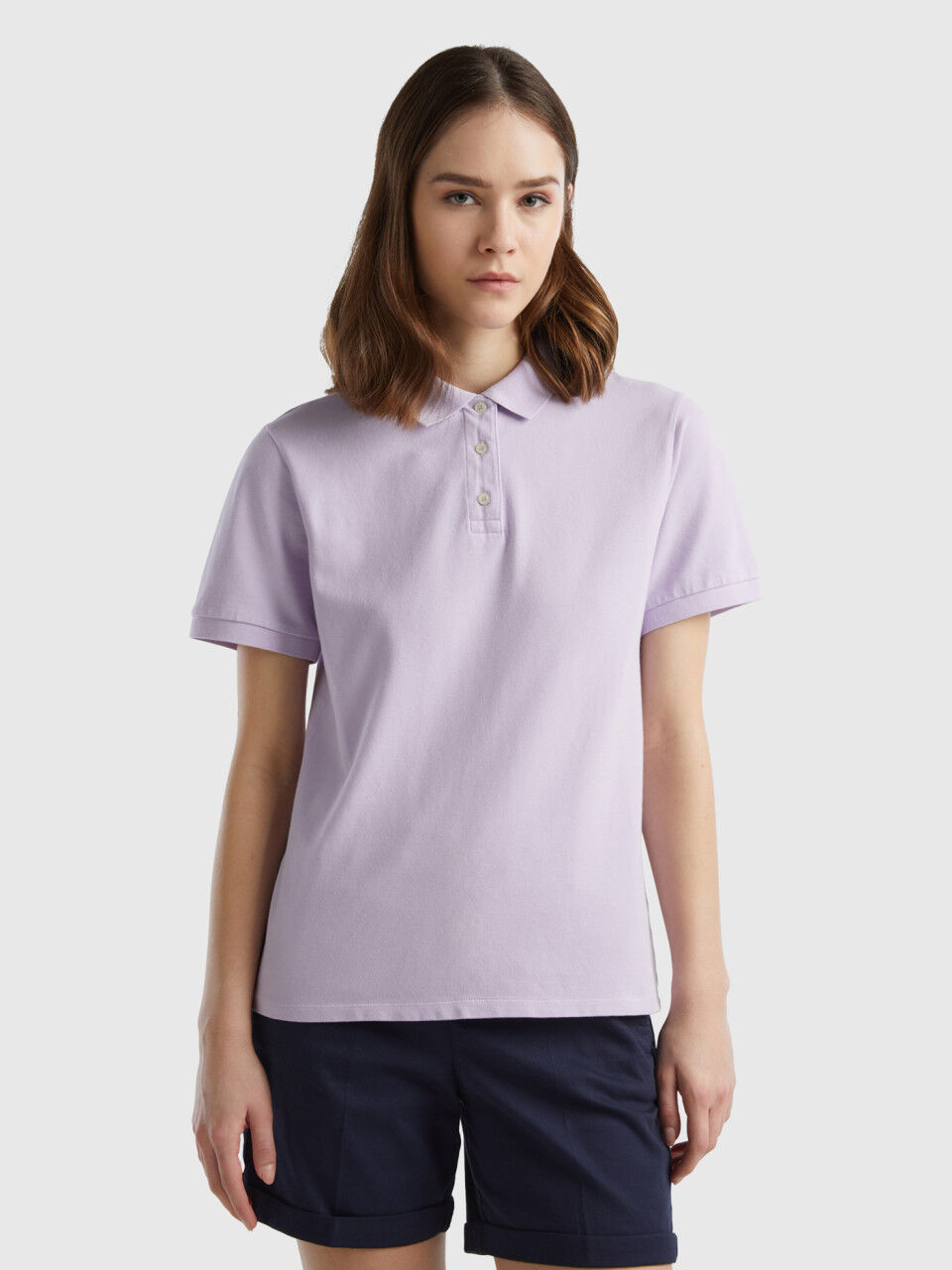 Polo top bianca benetton