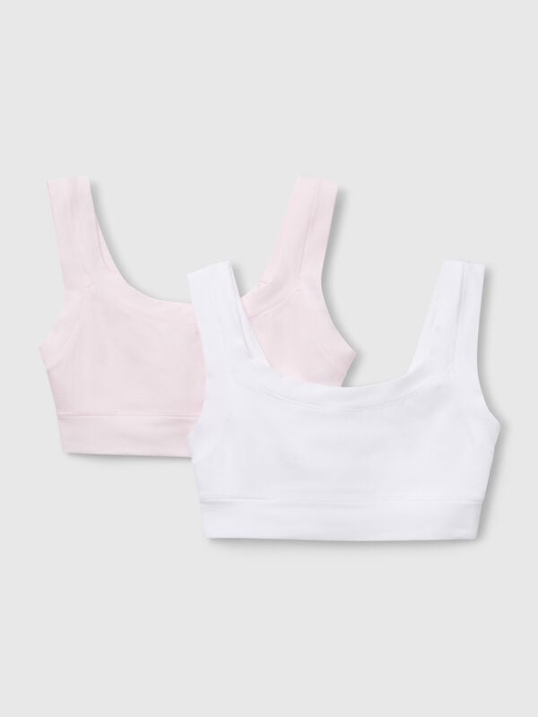 Due top in cotone super stretch Bambina
