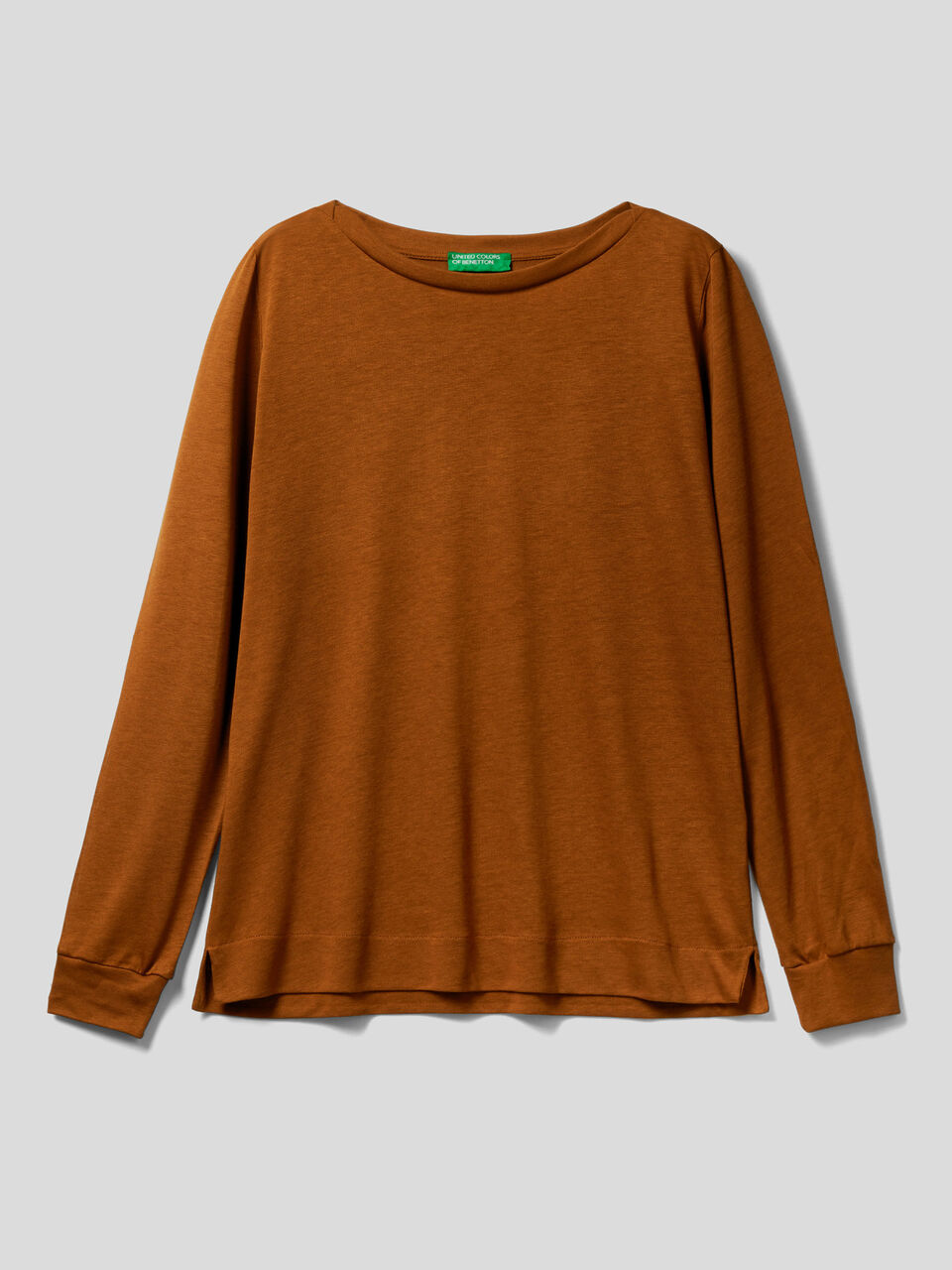 T-shirt manica lunga con polsino image number 1